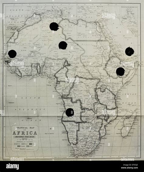 Map of africa 1914 hi-res stock photography and images - Alamy