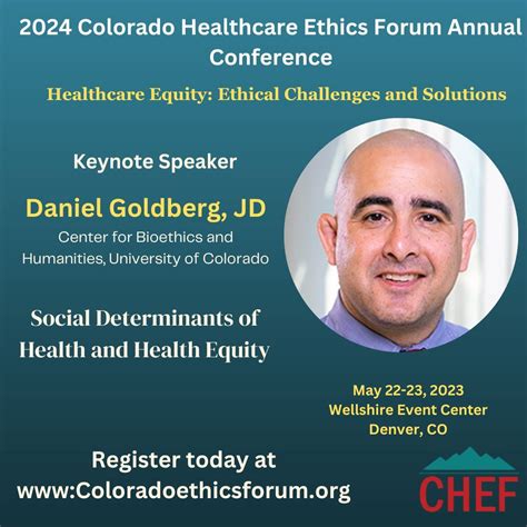 Colorado Healthcare Ethics Forum on LinkedIn: Daniel Goldberg, JD ...