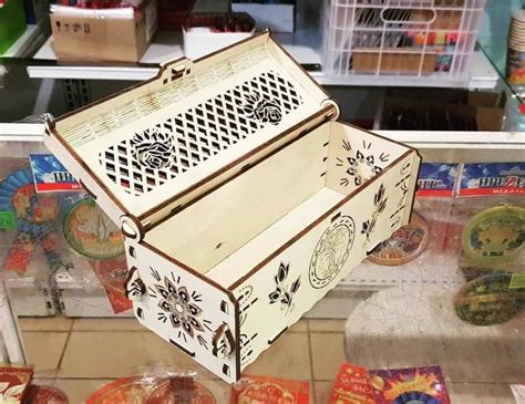 Image result for Laser-Cut Wood Box Patterns Free