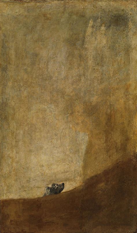 The Dog (1820-1823) by Francisco Goya – Artchive