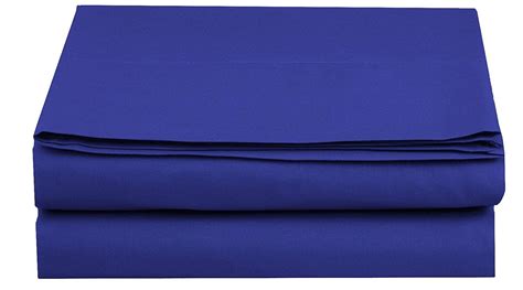 Elegant Comfort Luxury 1500 Series King Size Flat Sheet, Royal Blue ...
