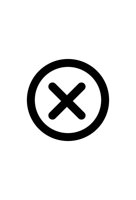 Circle With X Symbol