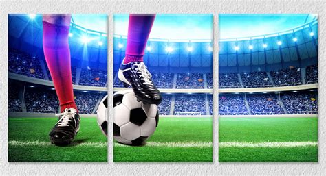 Professional Football Art, Set Of 3 – Myindianthings