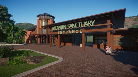 Zoo Entrance/Info Building/Restaurant I built today for a tropical Queensland Zoo. Tried to take ...
