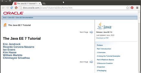 Java 1.7 Tutorial 的图像结果