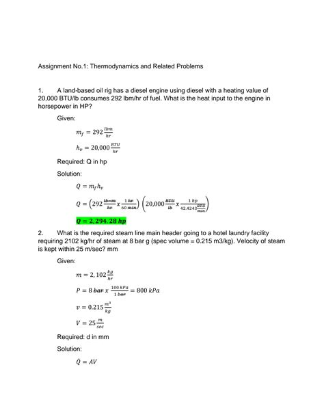 Image result for Thermodynamics Cycle Example Problem