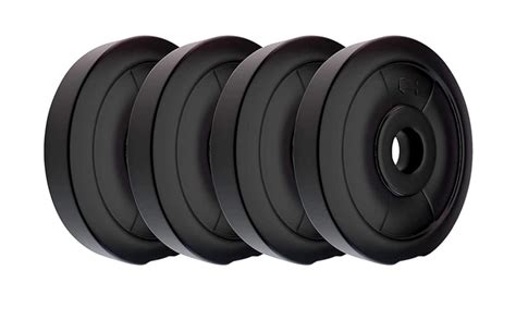 Hipkoo Sports 4 PVC Plates Black Weight Plate | PVC Weight for Home ...