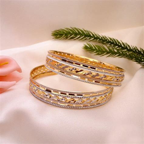 Buy Solid Gold Bangles 22 KT yellow gold (55.5 gm). | Online By Giriraj ...