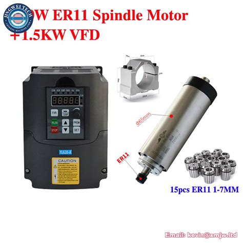 CNC Air Cooled Spindle Motor Kit VFD Inverter