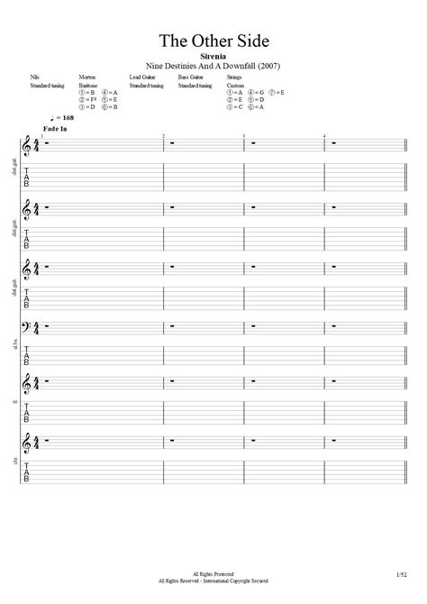 The Other Side Drum Tab & Chords - Sirenia | PaidTabs.com