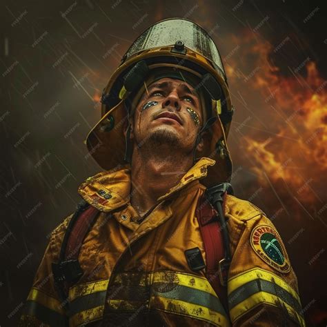 Premium Photo | National Firefighter Day Celebration Hero in Uniform ...