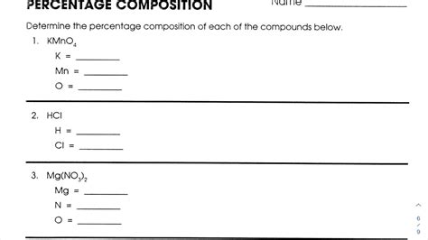Image result for Percent Composition Examples