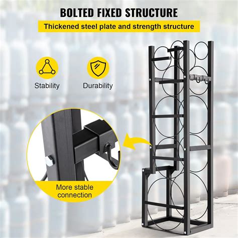 BestEquip Vevor Refrigerant Tank Rack with 1-50lb 2-30lb and 3 India | Ubuy