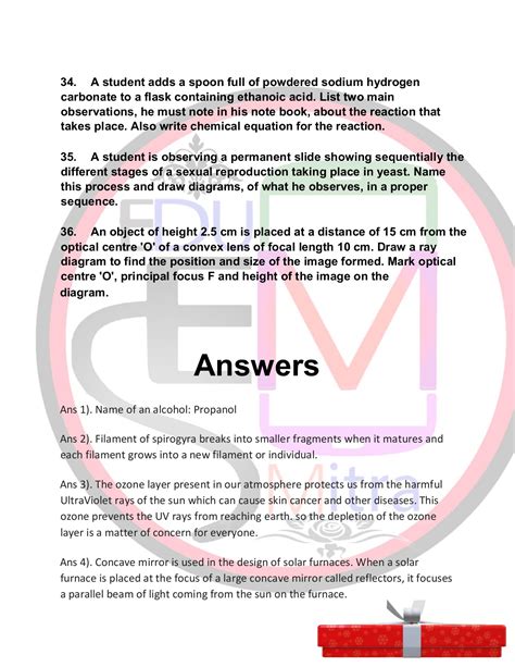 Image result for Class 10 Pyq Science