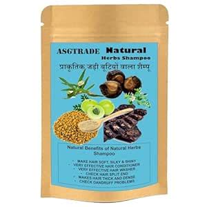 Buy ASGTRADE Natural Hair Shampoo With Herbal Amla Reetha Shikakai And ...