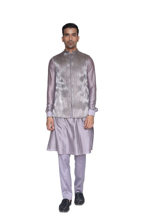 Metallic Cord Waves Texture Nehru Jacket – Rimzim Dadu