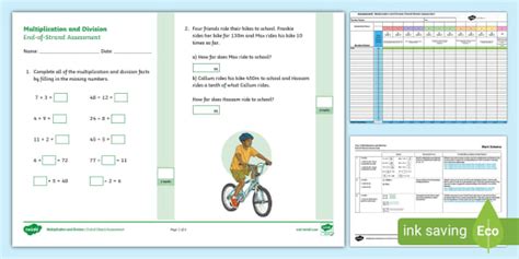 👉 Year 4 Multiplication and Division End-of-Unit Assessment