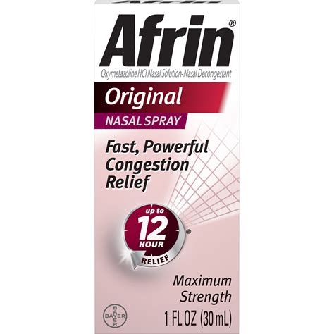 Afrin Original 12 Hour Nasal Congestion Relief Spray - 30 ml - Walmart.com
