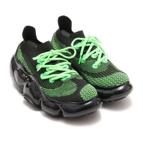 grounds MOOPIE BLACK NEON GREEN / BLACK SOLID（グラウンズ ムーピー-ブラック） | atmos ...