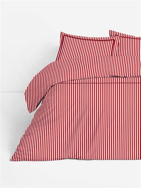 Red Ric Rac Stripe King Duvet Cover Set | Primark