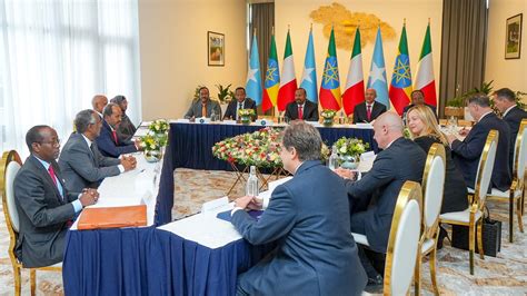 Somalia’s president attends trilateral meeting with leaders of Ethiopia, Italy | Somali Guardian