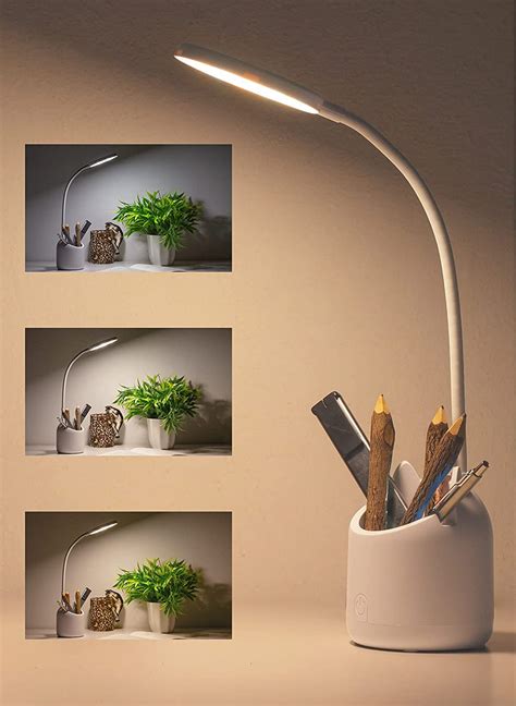 Buy Rock Light RL-0023 3 Colour Mode LED Study/Table/Desk Lamp with Pen ...