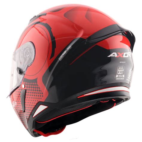 AXOR Hunter Spear Gloss Red Black Helmet– Moto Central