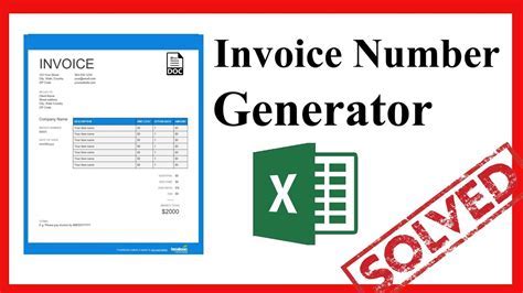 Image result for Invoice Number Generator Excel