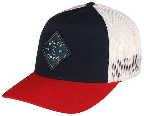 Salty Crew Sealine Retro Trucker Hat - Navy / Red