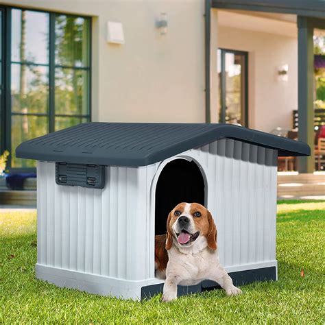 Dextrus Weatherproof Water-Resistant Indoor & Outdoor Large Plastic Dog ...