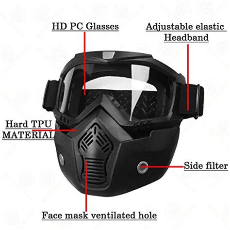 Otoroys 3 in 1 Bike Scoter Motorcycle Protective Goggles Bike Face Mask ...