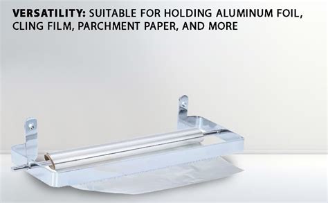 Buy Palomino Wall Mounted Stainless Steel Silver Foil Paper Stand with ...