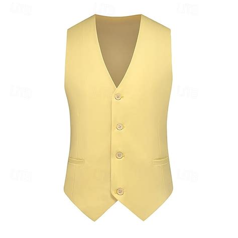 Men's Vest Waistcoat Gilet Vacation Daily Date Fashion Casual Spring ...