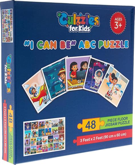 I Can Be ABC Floor Puzzle: 48 Piece Extra Large ~ 2 ft by 3 ft Sturdy ...