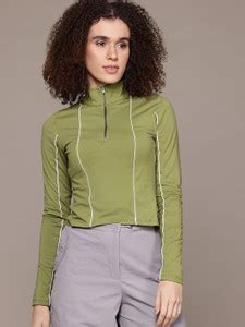 Roadster Casual Solid Women Green Top - Buy Roadster Casual Solid Women ...