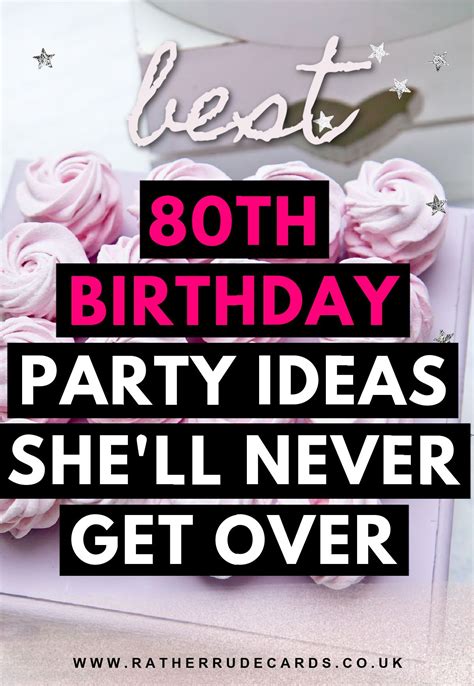 DIY creative 80th birthday party ideas for older women | Surprise 50th ...