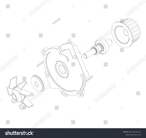 Image result for Water Pump Exploded-View