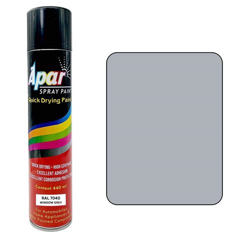 Buy APAR Spray Paint RAL 7040 (Window Grey) - 440 ml, For Industrial ...