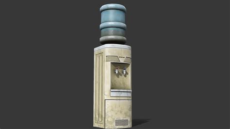 3D Old Water Cooler - PBR Game Ready - TurboSquid 2058366
