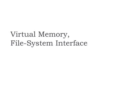Image result for Virtual File System Interface