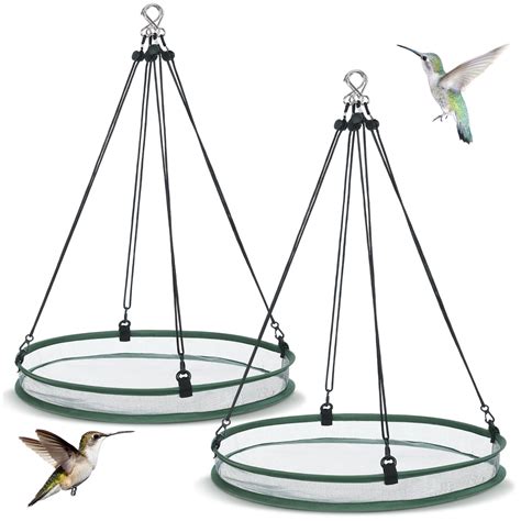 FoldTier Universal Wild Bird Seed Catcher Hanging Hoop Platform Bird ...
