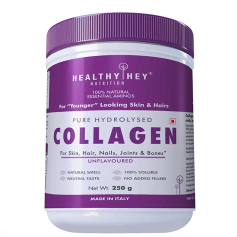 Buy HealthyHey Collagen Supplement - Pure Hydrolysed Collagen Powder ...