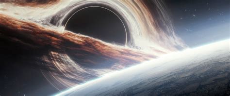 Gargantua black hole Wallpaper 4K, Planet Earth, Cosmos, 5K