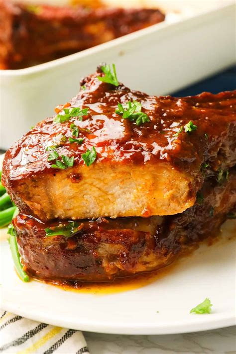 Oven BBQ Pork Chops - Immaculate Bites