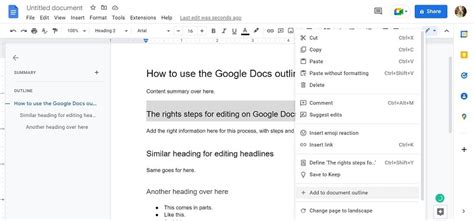 [6 FAQs] How to Edit Document Outline in Google Docs
