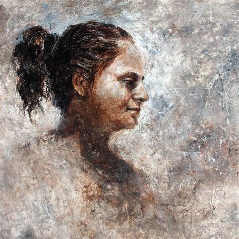 "Sister": Brown Acrylic Painting (24x24) by Mansi Sagar | ArtZolo.com
