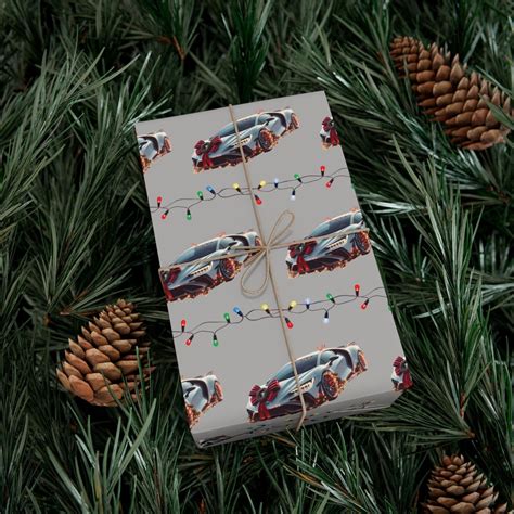 Christmas Supercar Wrapping Paper Car Lover Gift, Holiday Gift Wrap, Festive Gift Packaging ...