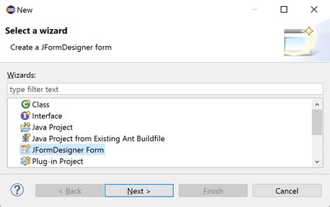 Eclipse Java Form Editor 的图像结果