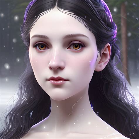 a pale woman with a highly detailed, perfect beautiful face, pal ...