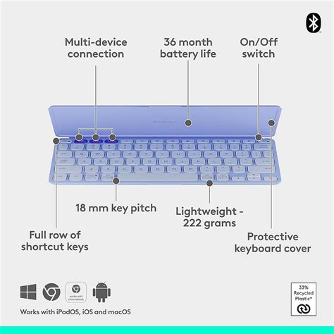 Logitech Keys-to-Go 2 (Lilac) Keyboard Best Price in India on ...